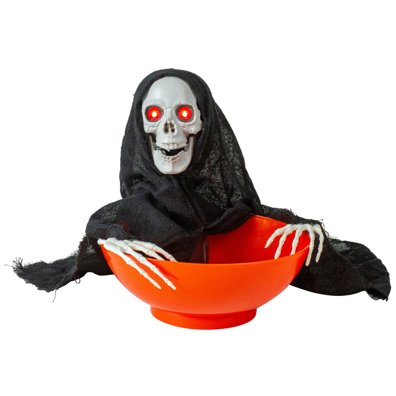 Northlight LED Lighted and Animated Grim Reaper Halloween Candy Bowl - 10.5"
